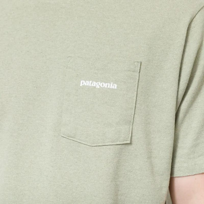 Patagonia Boardshort Logo Pocket Responsibili-Tee Gumtree Green-4