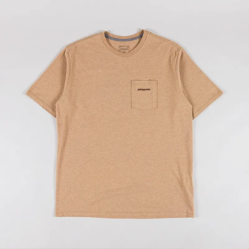 Patagonia Boardshort Logo Pocket Responsibili-Tee Talon Gold-1