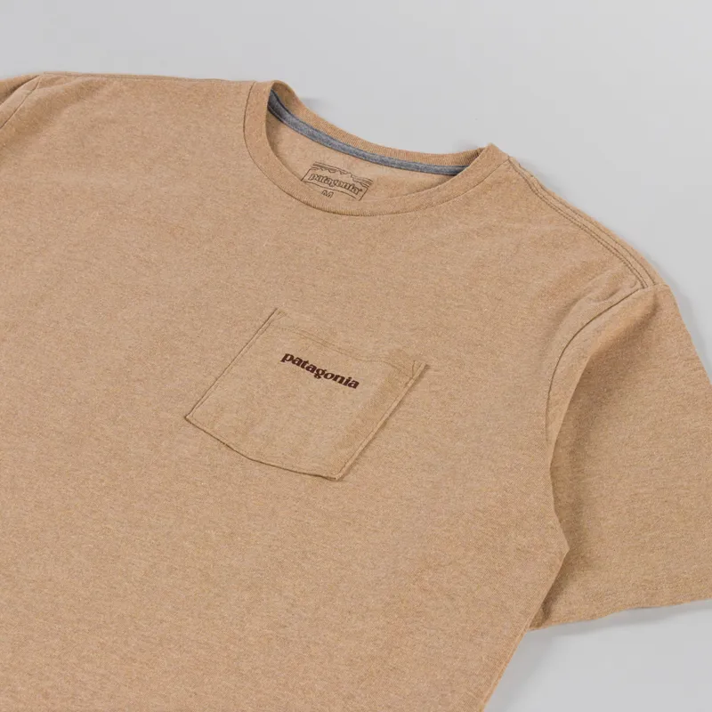 Patagonia Boardshort Logo Pocket Responsibili-Tee Talon Gold-3