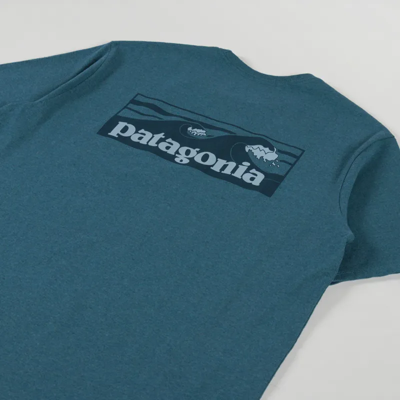 Patagonia Boardshort Logo Pocket Responsibili-Tee Wetland Blue-2
