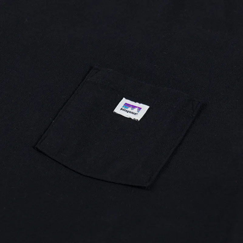 Patagonia Shop Sticker Pocket Responsibili-Tee Black-2