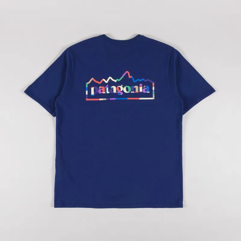 Patagonia Unity Fitz Responsibili-Tee Clement Blue