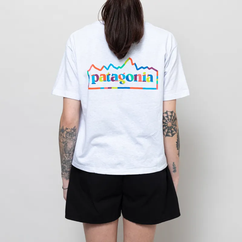 Patagonia Womens Unity Fitz Easy Cut Responsibilli-Tee White