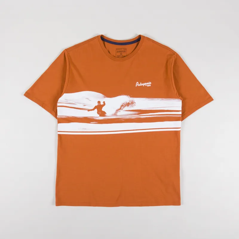 Patagonia Self Power Organic T Shirt Redtail Rust-1