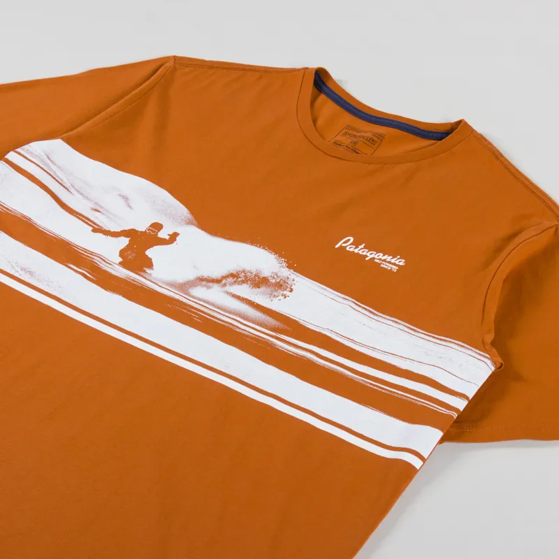 【patagonia】Men's Self-Power Organic T-Shirt Patagonia Mens Graphic Self Power Organic T Shirt Redtail Rust