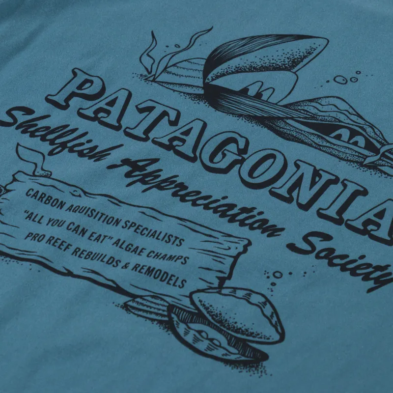Patagonia Aquatic Action Organic T Shirt Shellfish Society Wetland-4
