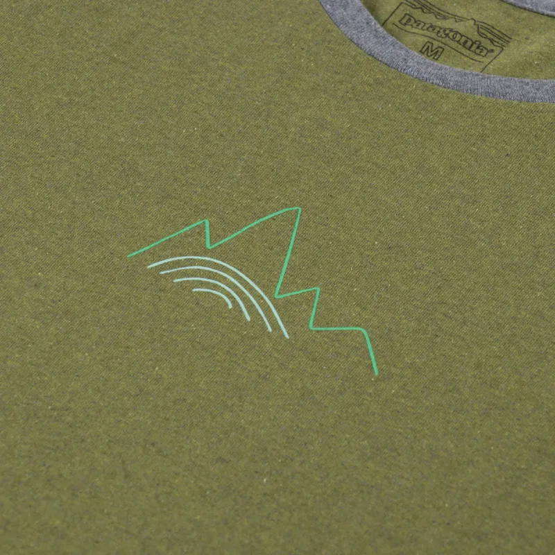 Patagonia Berm Logo Responsibili-Tee Graze Green-5
