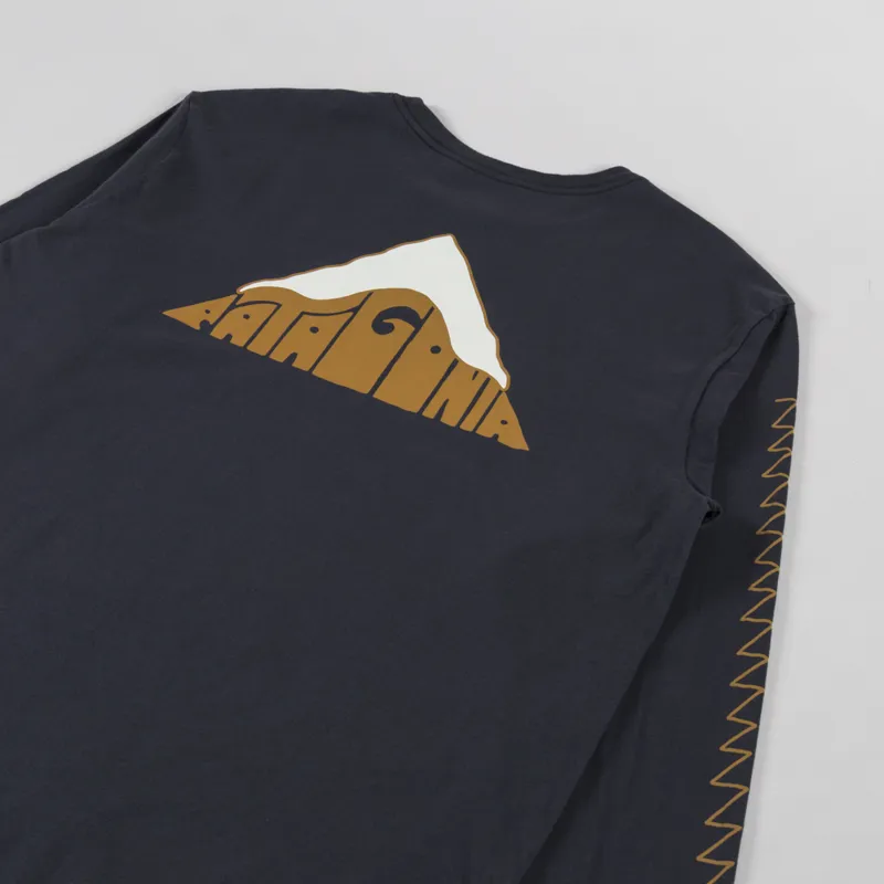 Patagonia Driftways Organic Long Sleeve T Shirt Ink Black-2