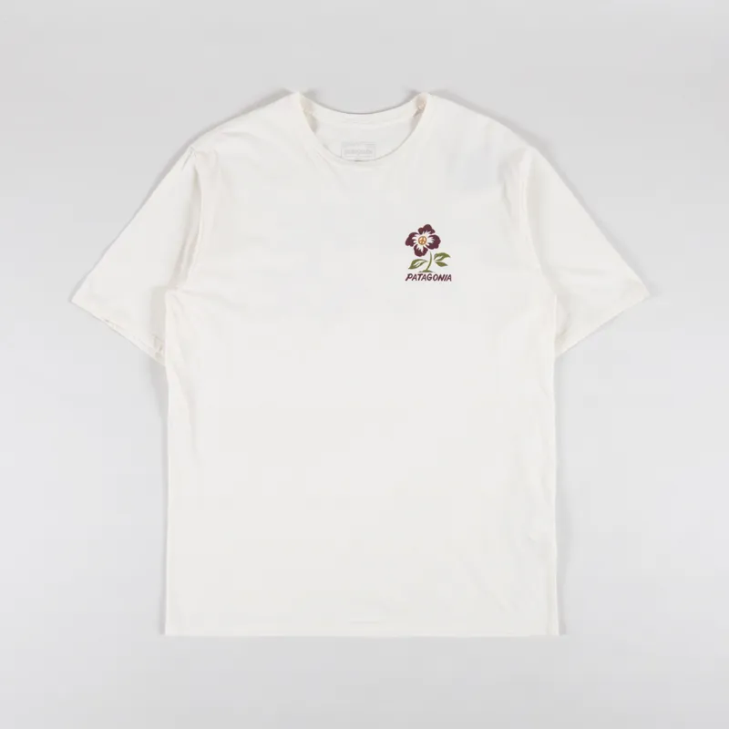 Patagonia Balance Organic T Shirt Peace Seeds Undyed Natural-1