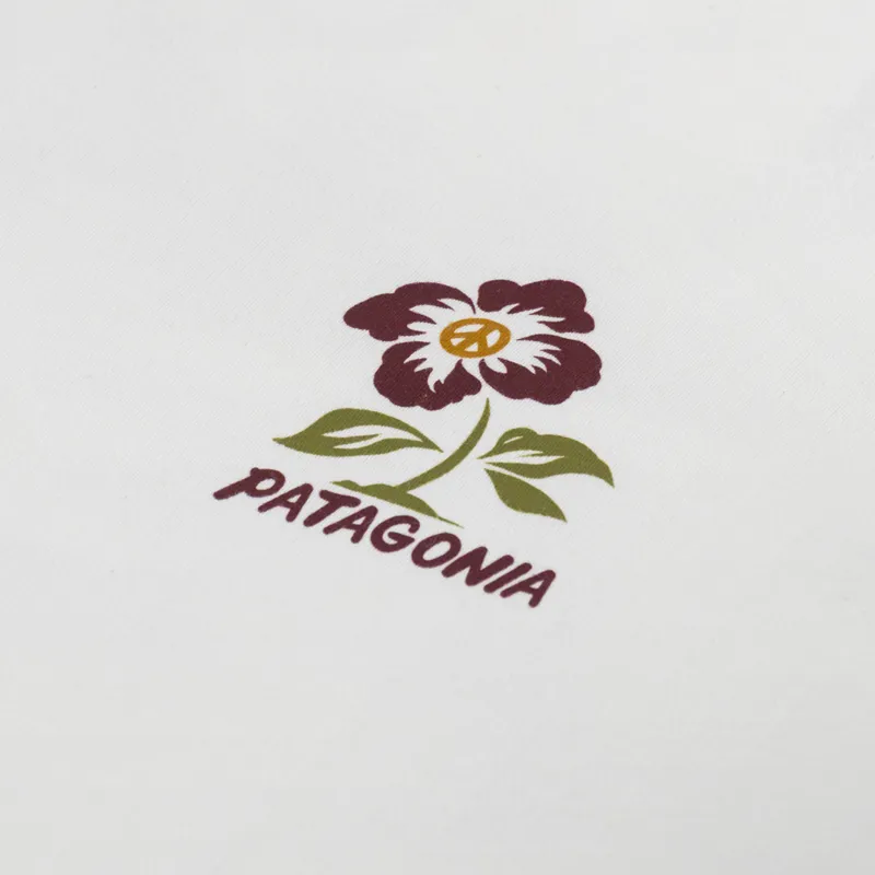 Patagonia Balance Organic T Shirt Peace Seeds Undyed Natural-5