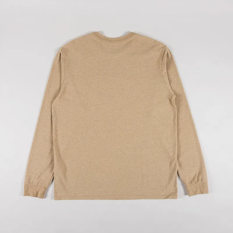 Patagonia Long Sleeve Shop Sticker Pocket Responsibili-Tee Talon Gold-1