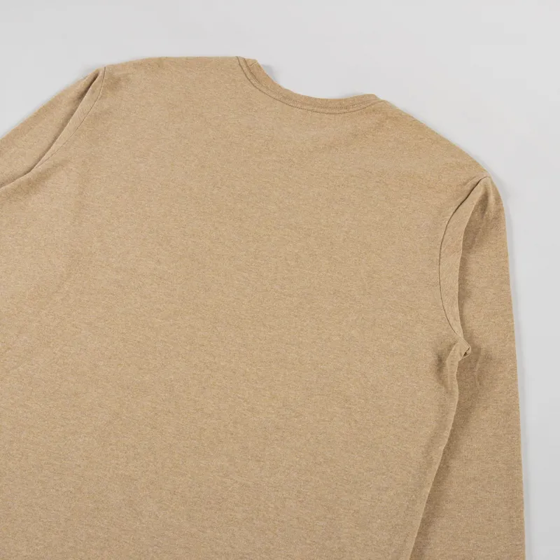 Patagonia Long Sleeve Shop Sticker Pocket Responsibili-Tee Talon Gold-3