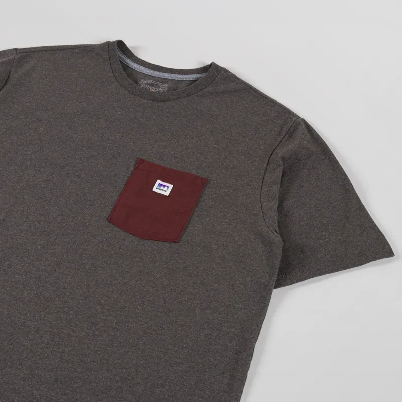 Patagonia Shop Sticker Pocket Responsibili-Tee Marlow Brown-1