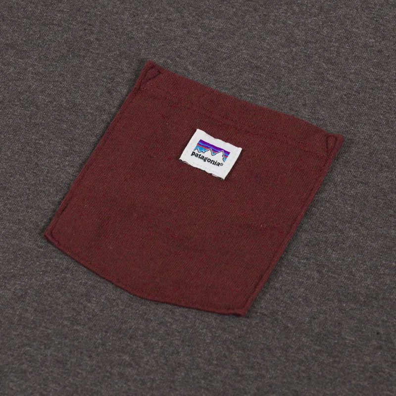 Patagonia Shop Sticker Pocket Responsibili-Tee Marlow Brown-2