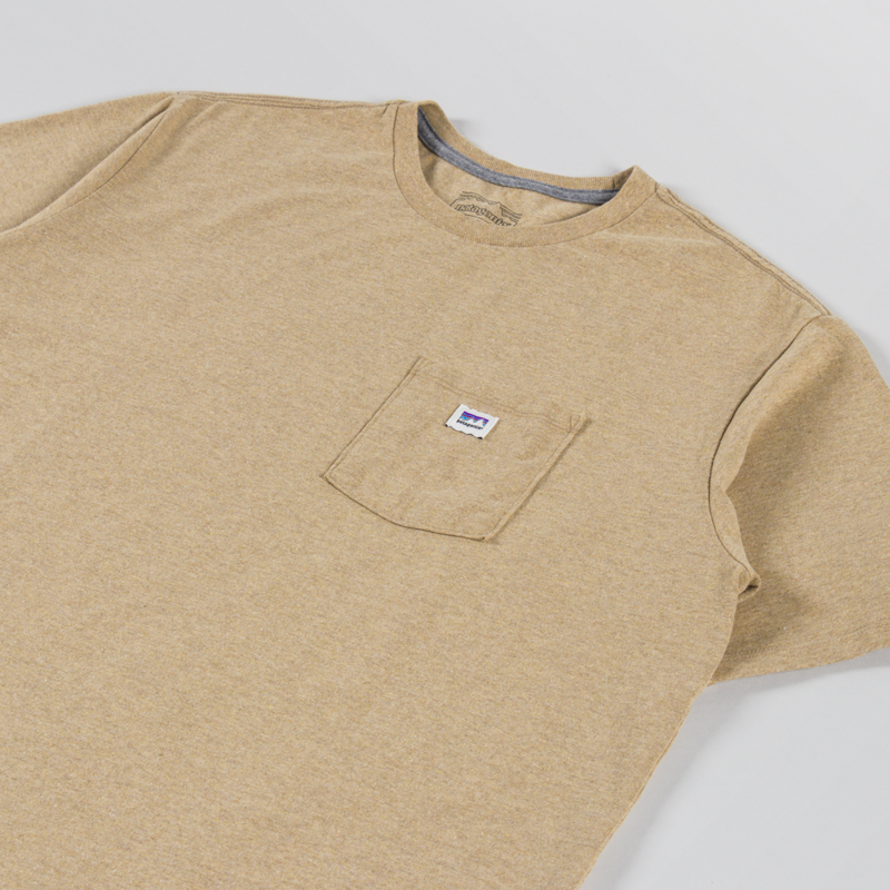 Patagonia Shop Sticker Pocket Responsibili-Tee Talon Gold-1