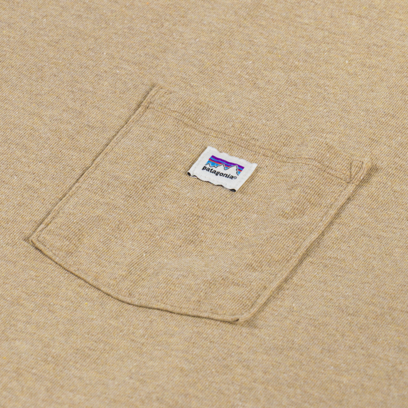 Patagonia Shop Sticker Pocket Responsibili-Tee Talon Gold-2