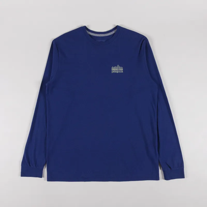 Patagonia Long Sleeve Strataspire Responsibili-Tee Clement Blue-1