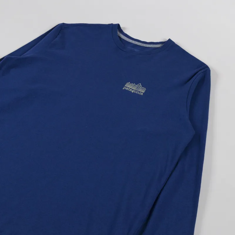 Patagonia Long Sleeve Strataspire Responsibili-Tee Clement Blue-3