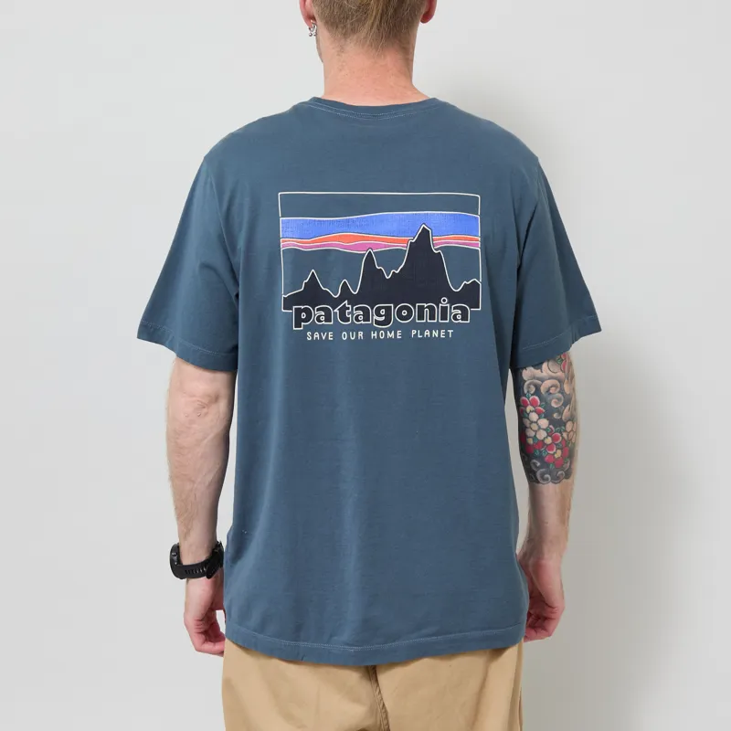 Patagonia 73 Skyline T Shirt Summit Blue