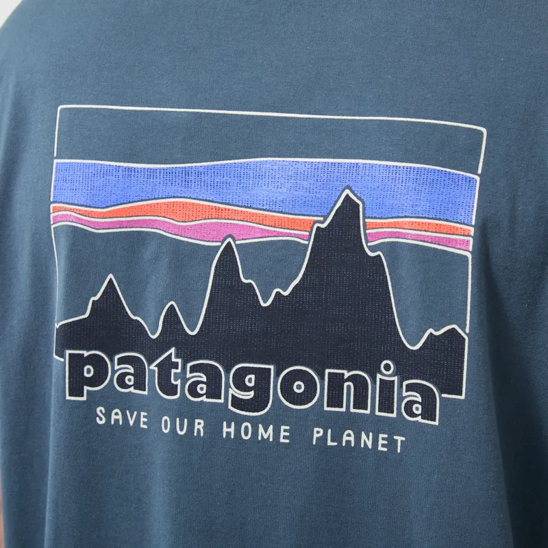 Patagonia 73 Skyline T Shirt Summit Blue-3