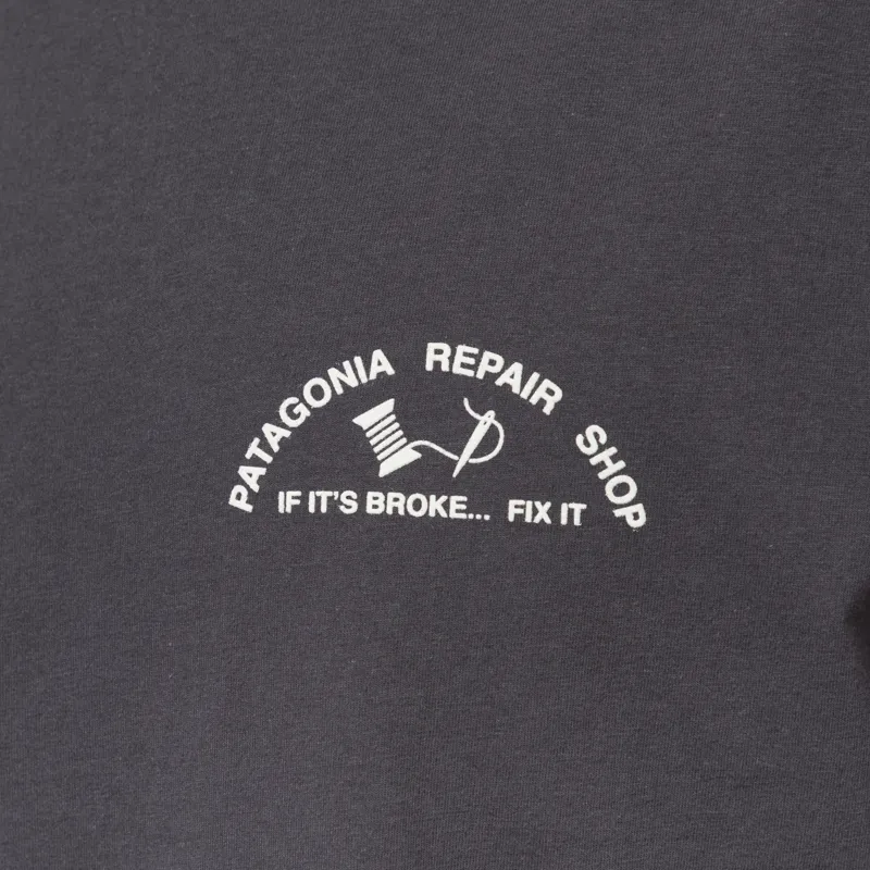 Patagonia Repair Shop T Shirt Ink Black-5