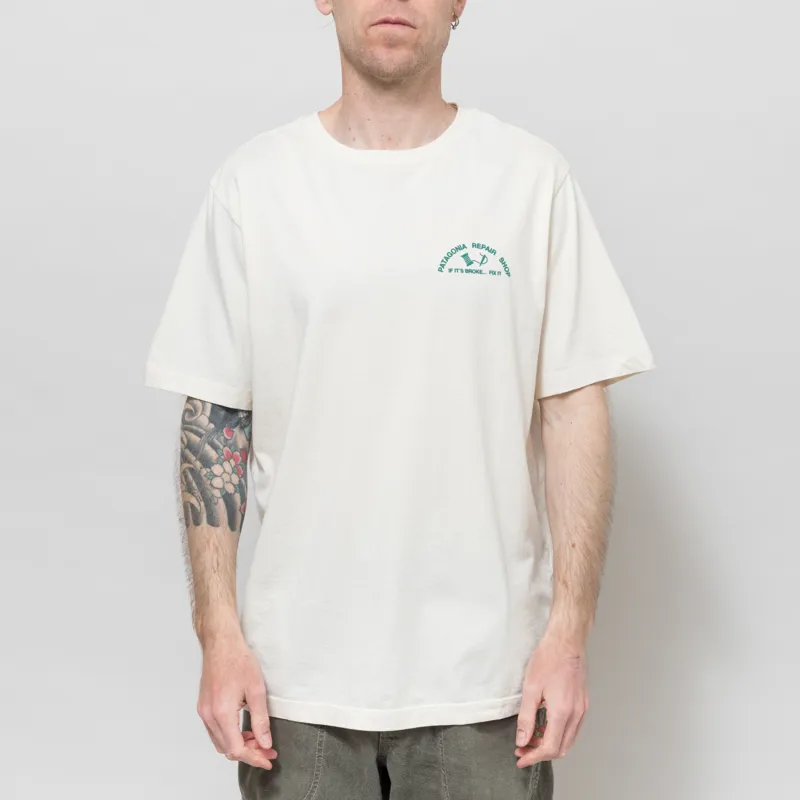 Patagonia Repair Shop T Shirt Undyed Natural-2