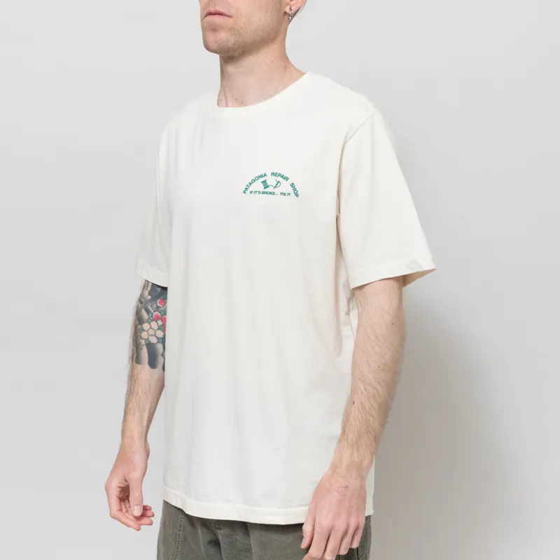 Patagonia Repair Shop T Shirt Undyed Natural-1