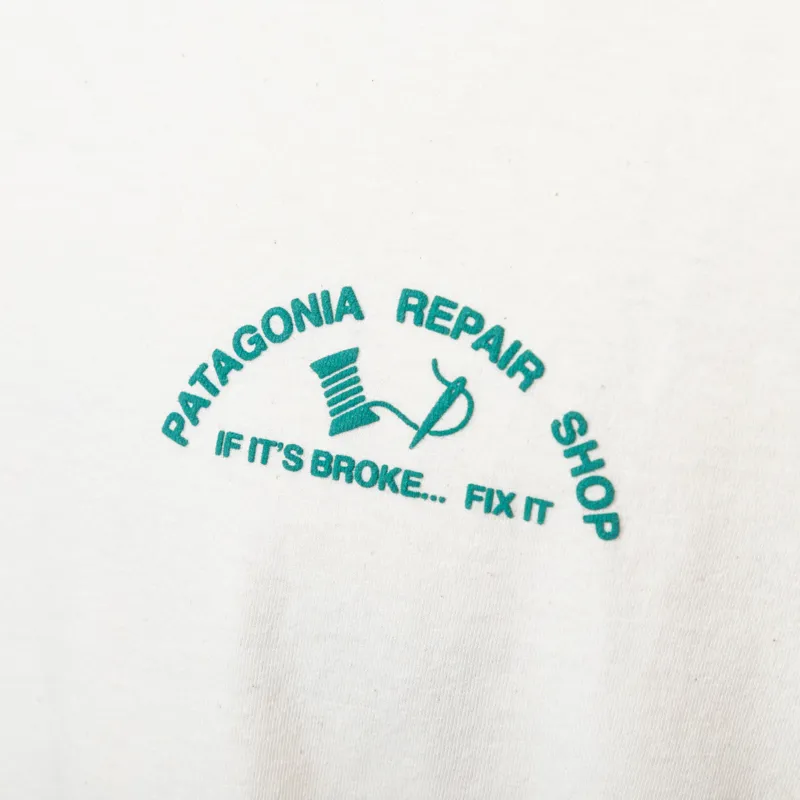 Patagonia Repair Shop T Shirt Undyed Natural-6
