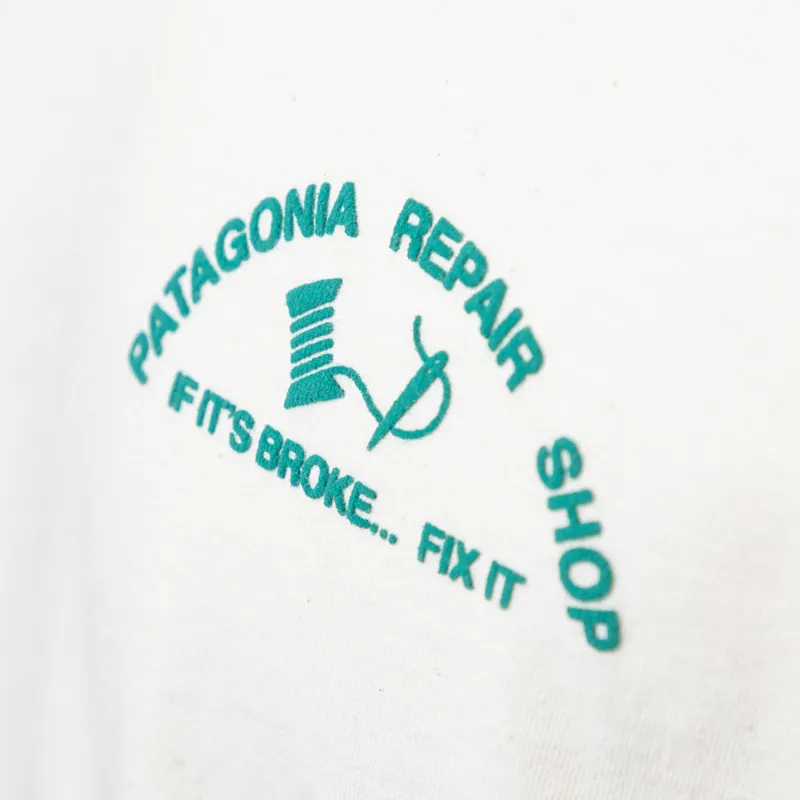 Patagonia Repair Shop T Shirt Undyed Natural-7