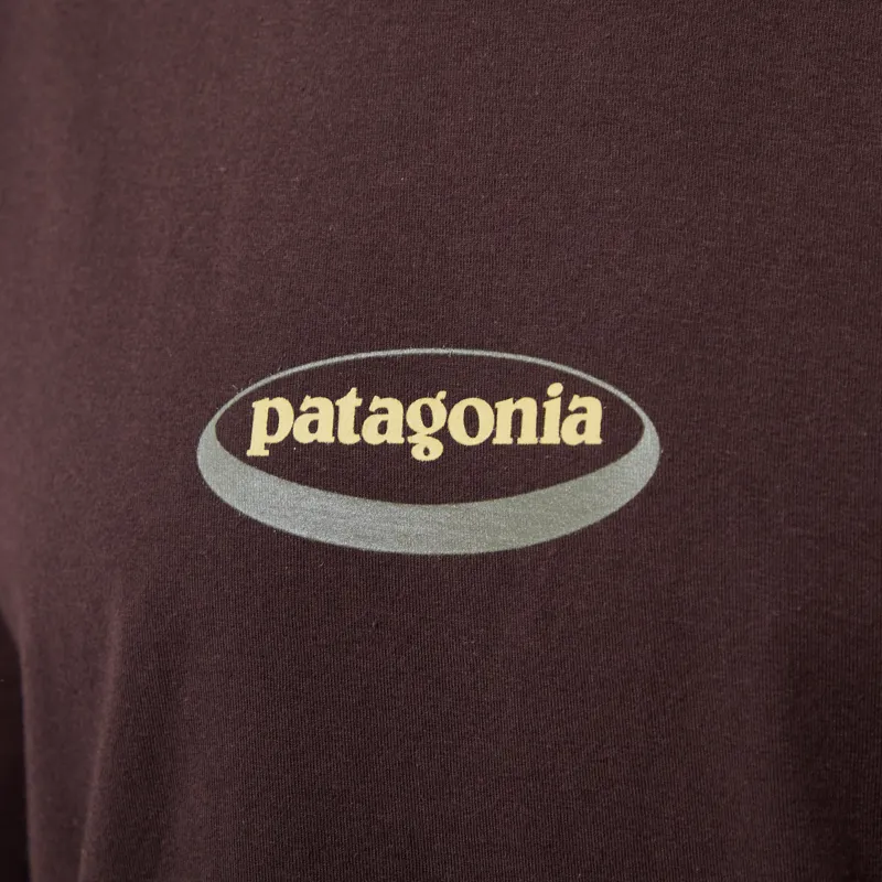 Patagonia 95 Oval Logo T Shirt Den Brown Heliotropic-4