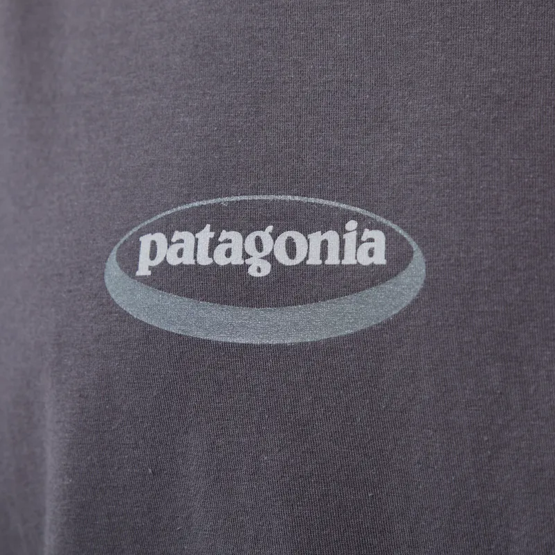 Patagonia 95 Oval Logo T Shirt Ink Black-4