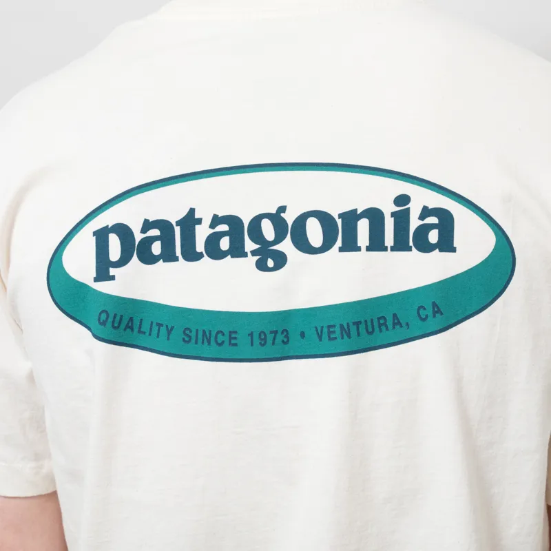 Patagonia 95 Oval Logo T Shirt Undyed Natural-5