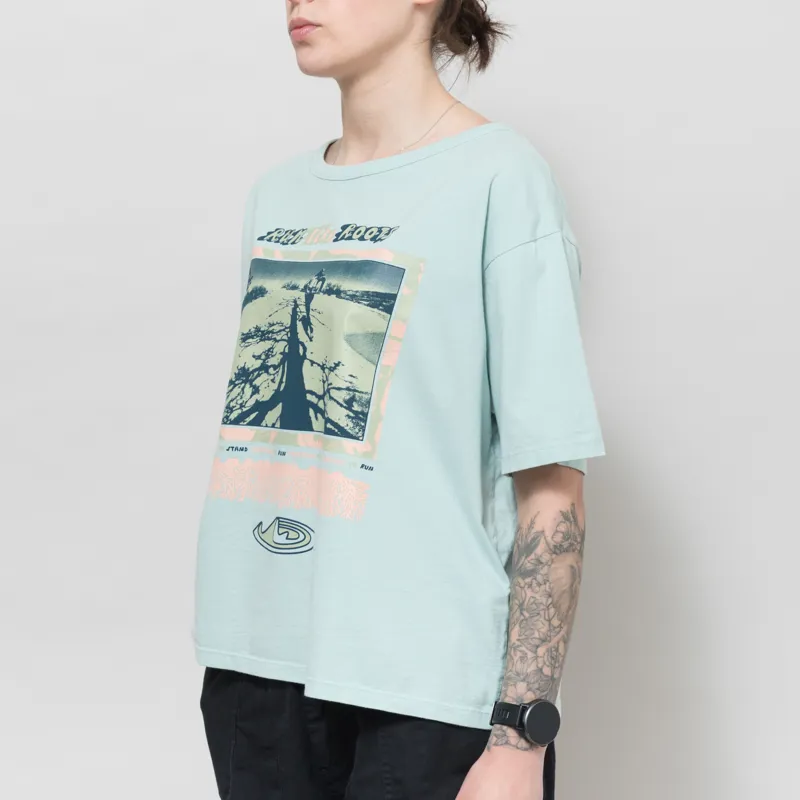 Patagonia Womens Run Like Roots Easy Cut T Shirt Thin Ice-1