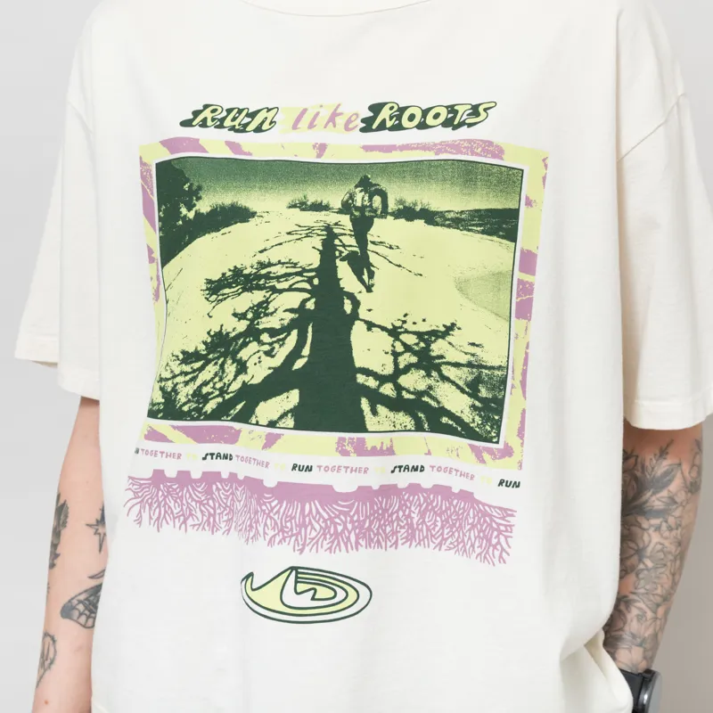 Patagonia Womens Run Like Roots Easy Cut T Shirt Undyed Natural-6