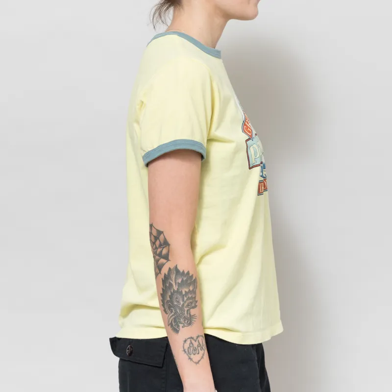 Patagonia Womens Great Waves Ringer T Shirt Lemon Zest-4