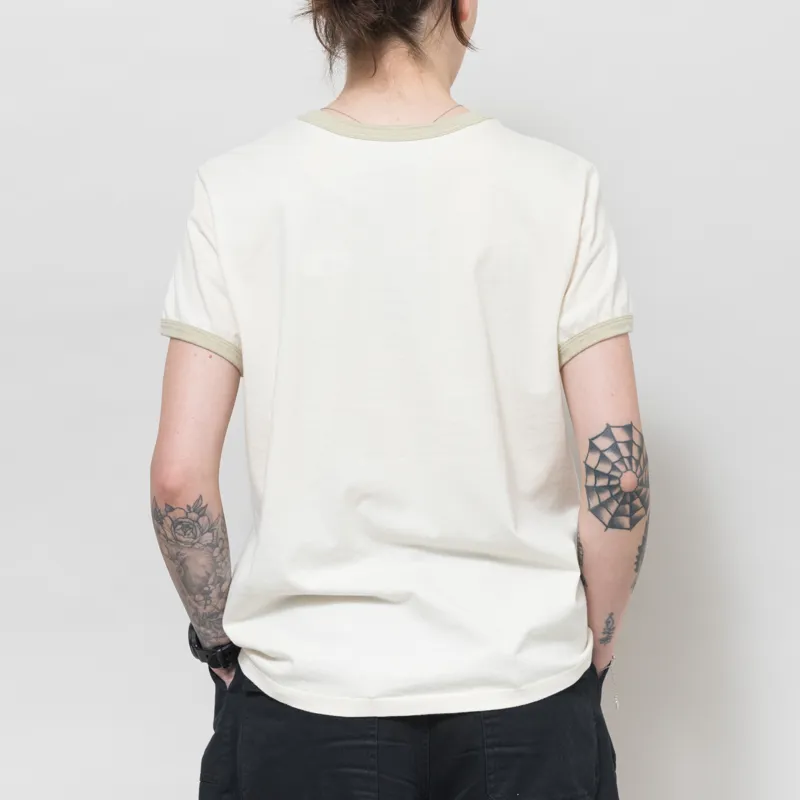 Patagonia Womens Great Waves Ringer T Shirt Undyed Natural-2