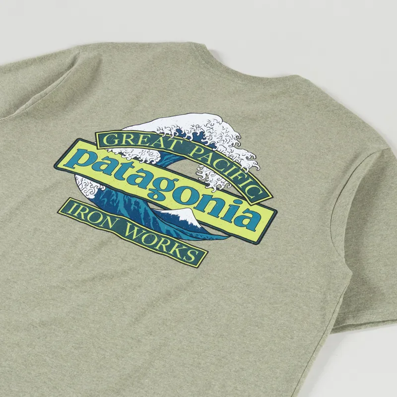 Patagonia Great Waves Responsibili-Tee Gumtree Green-2