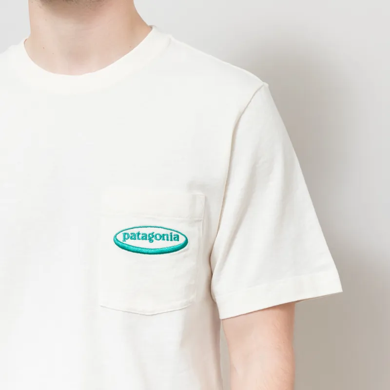 Patagonia '95 Oval Logo Pocket T Shirt Undyed Natural-3