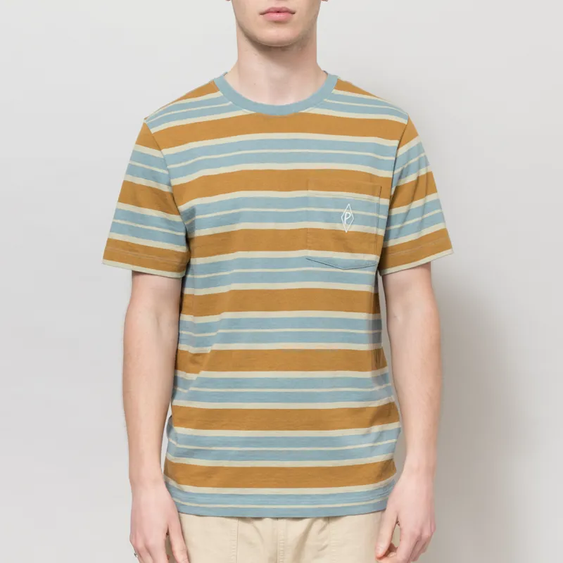 Patagonia Water People Mark Pocket T Shirt Big Wall Blue Sage