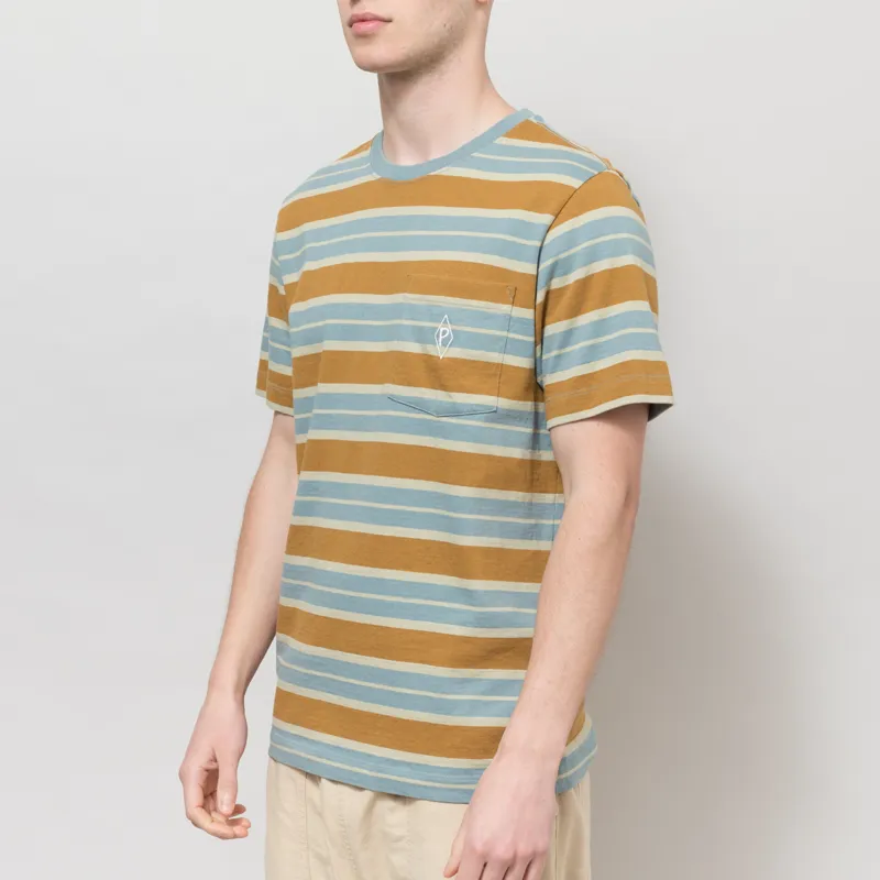 Patagonia Water People Mark Pocket T Shirt Big Wall Blue Sage-1