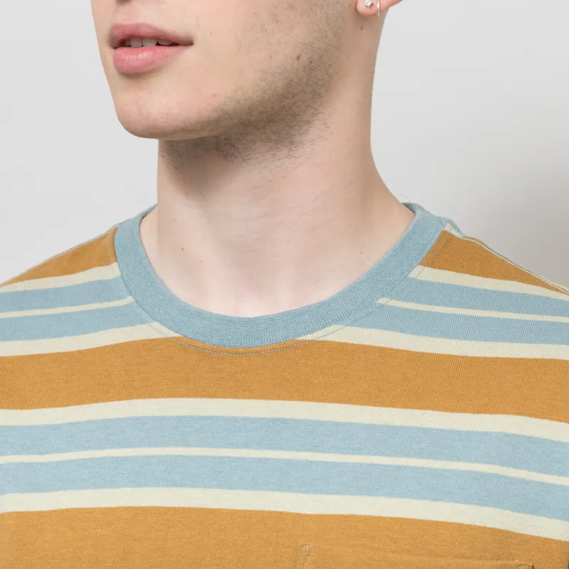 Patagonia Water People Mark Pocket T Shirt Big Wall Blue Sage-3