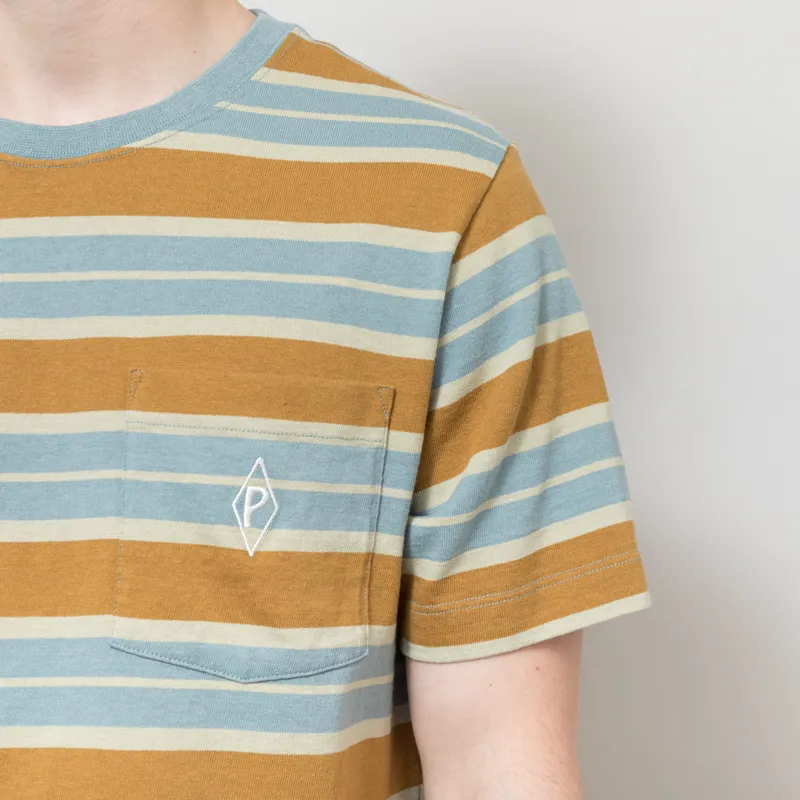 Patagonia Water People Mark Pocket T Shirt Big Wall Blue Sage-4