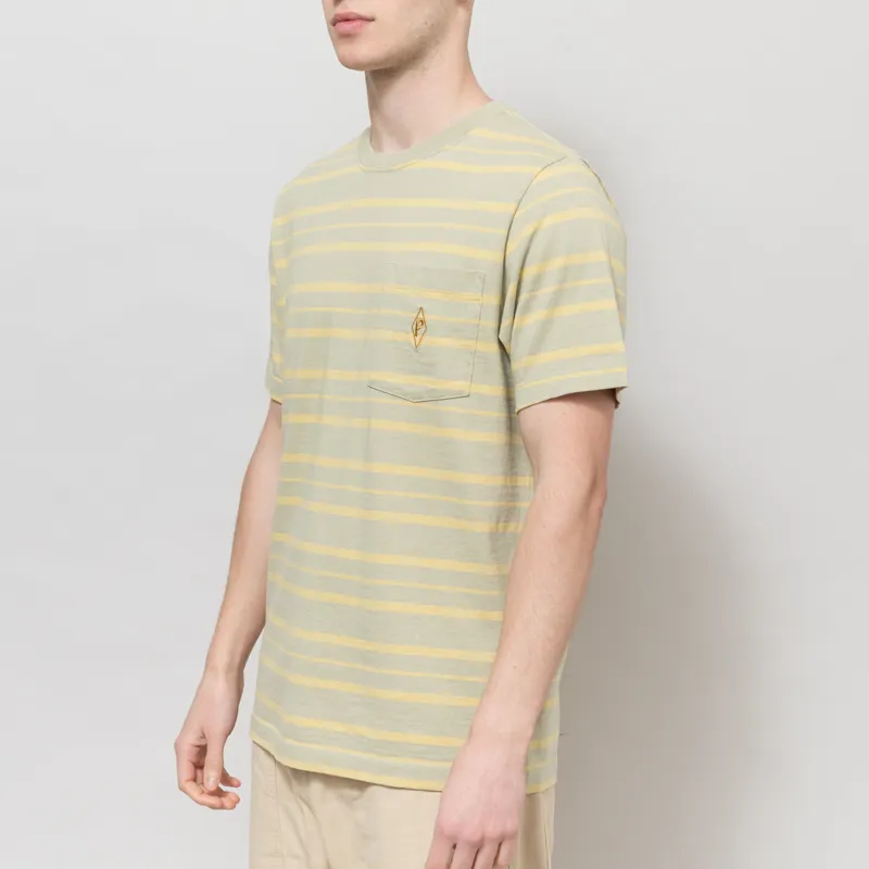 Patagonia Water People Mark Pocket T Shirt Steep Face Weathered Stone-1