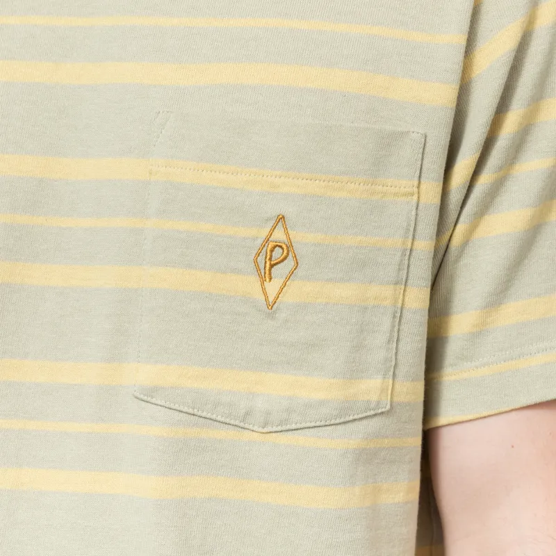 Patagonia Water People Mark Pocket T Shirt Steep Face Weathered Stone-5