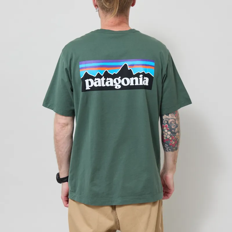 Patagonia P-6 Logo T Shirt Canopy Green