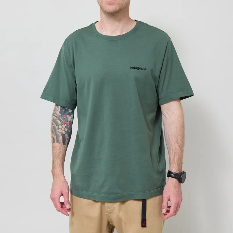 Patagonia P-6 Logo T Shirt Canopy Green-1