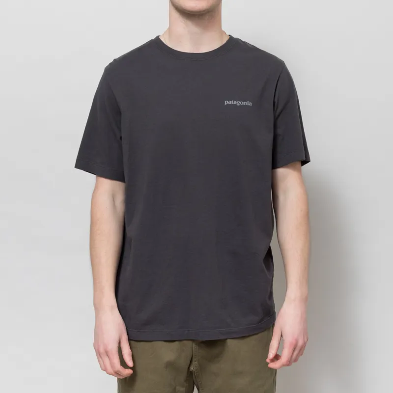 Patagonia P-6 Logo T Shirt Ink Black-1