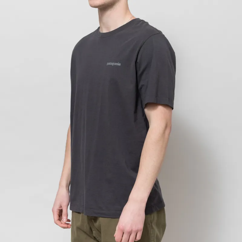 Patagonia P-6 Logo T Shirt Ink Black-2