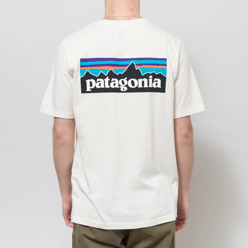 Patagonia P-6 Logo T Shirt Undyed Natural