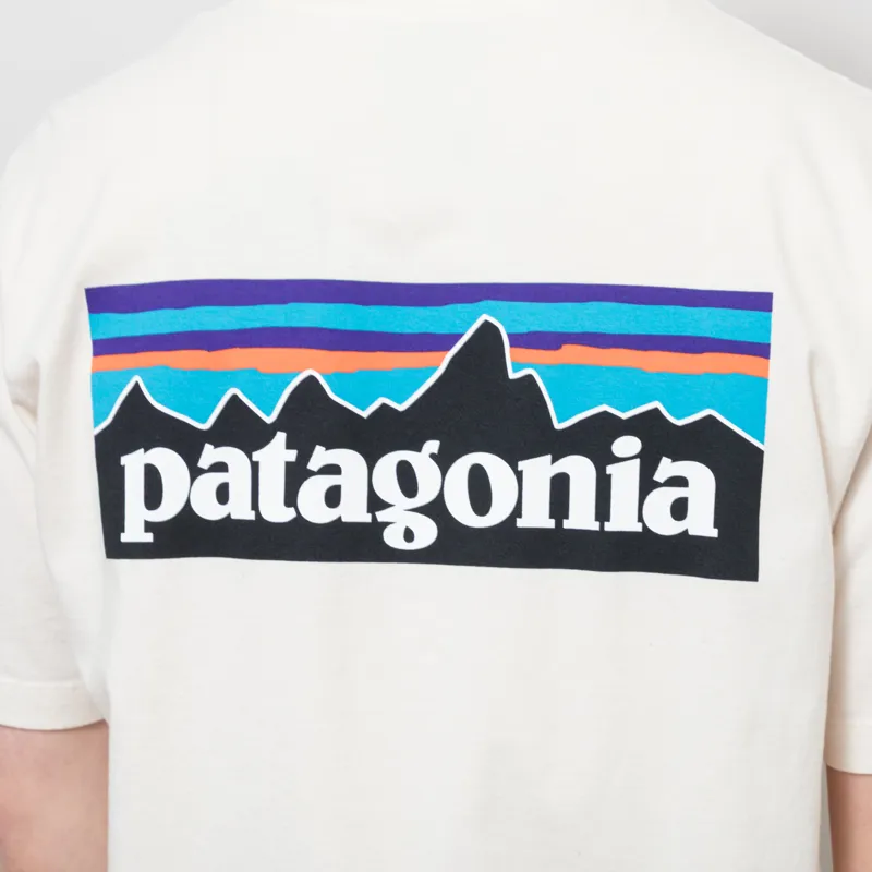 Patagonia P-6 Logo T Shirt Undyed Natural-5